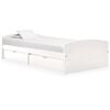vidaXL Bed Frame with 2 Drawers without Mattress White 90x200 cm
