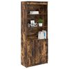vidaXL Highboard Smoked Oak 70x35x180 cm Engineered Wood