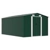 vidaXL Garden Shed 257x392x181 cm Metal Green
