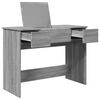 vidaXL Dressing Table with Mirror Grey Sonoma 100x45x76 cm