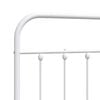 vidaXL Metal Replace Headboard White 120 cm