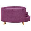 vidaXL Dog Sofa Burgundy 69x69x36 cm Plush