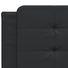 vidaXL Bed Frame without Mattress "Zadar" Black 160x200 cm Faux Leather