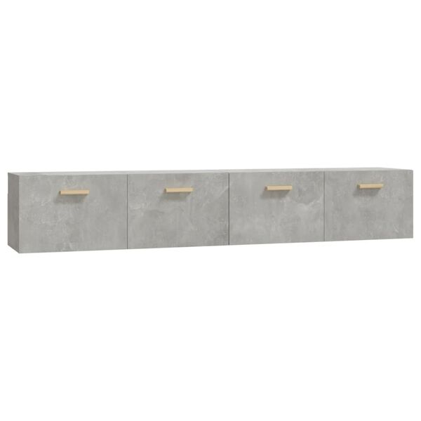 vidaXL Wall Cabinets 2 pcs Concrete Grey 100x36.5x35 cm Engineered Wood