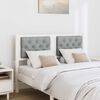 vidaXL Headboard Other White and light grey 120 cm Solid pine wood