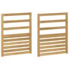 vidaXL Armrests Module 2 pcs White 59 x 4 x 73 cm Solid Acacia Wood