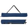 vidaXL Folding Camping Bed Folding Manual 2 pcs Blue 206 x 76 x 74 cm