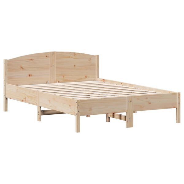 vidaXL Bed Frame without Mattress 140x190 cm Solid Wood Pine