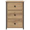 vidaXL Bedside Cabinet 2 pcs Brown 40 x 36 x 60 cm Solid Reclaim Wood