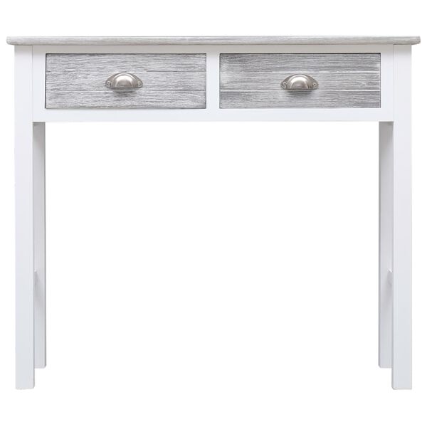 vidaXL Console Table Grey 90x30x77 cm Wood