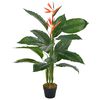 vidaXL Artificial Plant Strelitzia with Pot Red 100 cm
