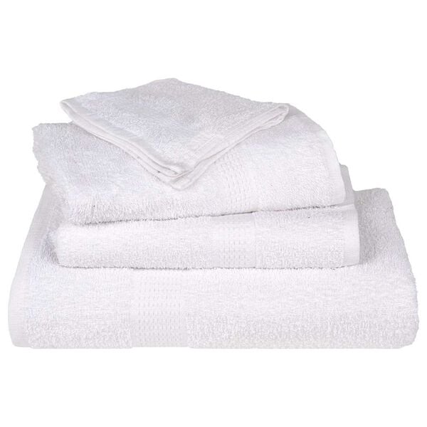 vidaXL Wash Towels "FROGN" 4 pcs White 30x30 cm 360 gsm