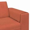 vidaXL Fabric Sofa with Cushion Red Orange 208 cm Corduroy fabric