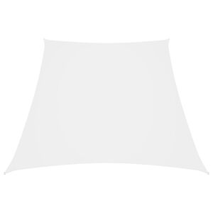 vidaXL Sunshade Sail Oxford Fabric Trapezium 2/4x3 m White