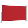 vidaXL Patio Retractable Side Awning 140 x 300 cm Red