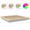 vidaXL Bed Frame with LED Lights without Mattress Sonoma Oak 180x200cm