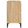 vidaXL Sink Cabinet Sonoma Oak 80x33x60 cm Engineered Wood