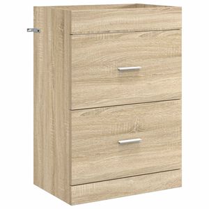 vidaXL Bathroom Under Sink Cabinet Sonoma Oak 56 x 37.5 x 81 cm