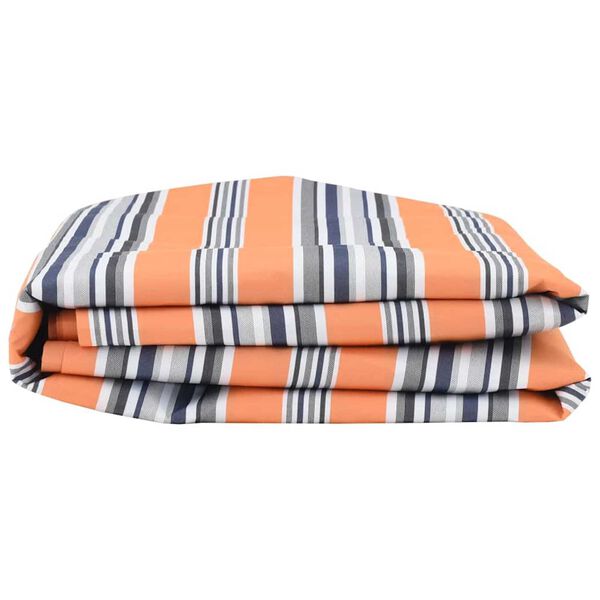 vidaXL Awning Replacement Fabric Blue and orange 10 x 1.6 m Fabric