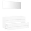 vidaXL 2 Piece Bathroom Furniture Set White Engineered Wood