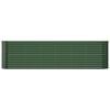 vidaXL Garden Raised Bed Galvanised Steel 260x40x68 cm Green