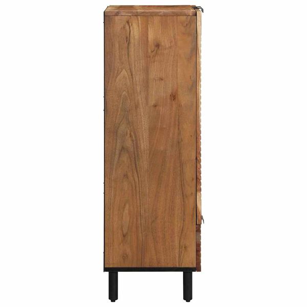 vidaXL Highboard Natural 60 x 33.5 x 100 cm Solid Acacia Wood