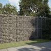 vidaXL Gabion Basket with Cover 300x50x200 cm Galvanised Iron