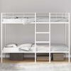 vidaXL Bunk Bed without Mattress White 100x200 cm Steel
