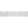 vidaXL Chain Link Fence with Flange Anthracite 1.4x10 m