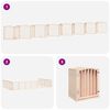 vidaXL Dog Gate with Door Foldable 15 Panels 750 cm Poplar Wood