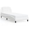 vidaXL Bed Frame without Mattress "Zadar" White 100x203 cm Faux Leather