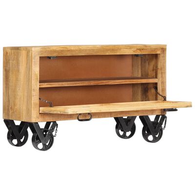 vidaXL Shoe Cabinet 86x35x55 cm Solid Mango Wood
