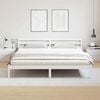 vidaXL Bed Frame White 225.5 x 205.5 x 69.5 cm Solid Pine Wood