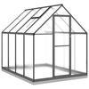 vidaXL Greenhouse with Base Frame Anthracite 224x169x202 cm Aluminium