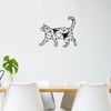 Homemania Wall Decoration Cat 46x37 cm Steel Black
