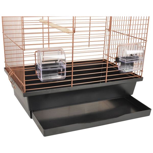 FLAMINGO Budgie Cage Klara 1 39x25x53 cm Copper