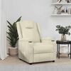 vidaXL Recliner Chair Cream White Faux Leather
