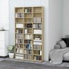 vidaXL CD Cabinet Sonoma Oak 102x23x177.5 cm Engineered Wood