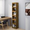 vidaXL Book Cabinet/Room Divider Honey Brown Solid Pinewood