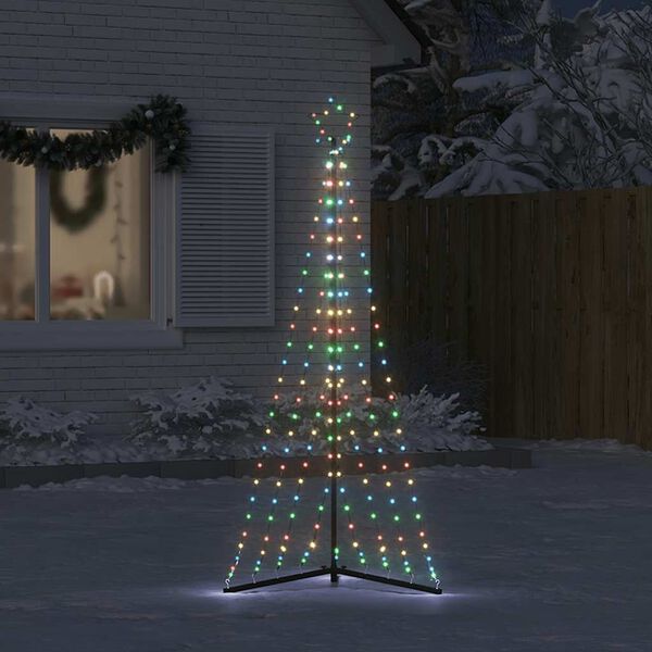 vidaXL LED Christmas Tree 339 LEDs Colorful 187 cm