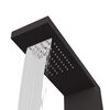 vidaXL Shower Panel System Aluminium Black