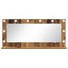 vidaXL Vanity Mirror with LED Strip Lights Old Wood 100 x 45 x 18 cm