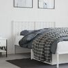 vidaXL Metal Headboard White 135 cm