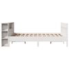 vidaXL Bookcase Bed without Mattress White 120x200cm Solid Wood Pine