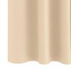 vidaXL Blackout Curtains with Rings 2 pcs Cream 175 x 140 cm Polyester