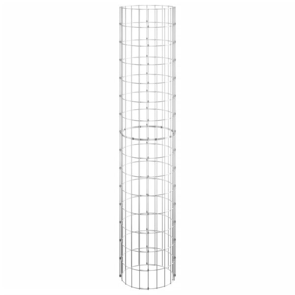 vidaXL Circular Gabion Pole Galvanised Steel &Oslash;30x150 cm