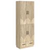 vidaXL Cabinet Set 2 pcs Sonoma Oak Engineered Wood
