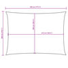 vidaXL Sunshade Sail Oxford Fabric Rectangular 3x4.5 m White