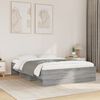 vidaXL Bed Frame without Mattress Grey Sonoma 120x200 cm Engineered Wood