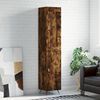 vidaXL Highboard Smoked Oak 34.5x34x180 cm Engineered Wood